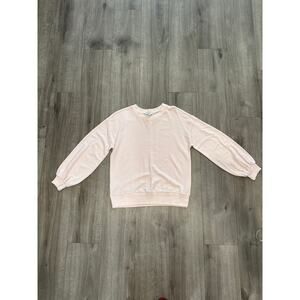 Loft Light Pink Top Rayon/Acrylic Blend Women's Size M